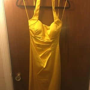 Cache cocktail dress | Yellow | Size: 4